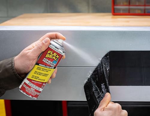 Flex Seal Adhesive Remover Spray, Heavy Duty Multi-Surface Residue Cleaner for Stickers, Labels, Decals, Tape & Super Glue; Safe on Glass, Plastic, Metal, Painted Finishes, Sealed Wood, 5 oz, 1-Pack