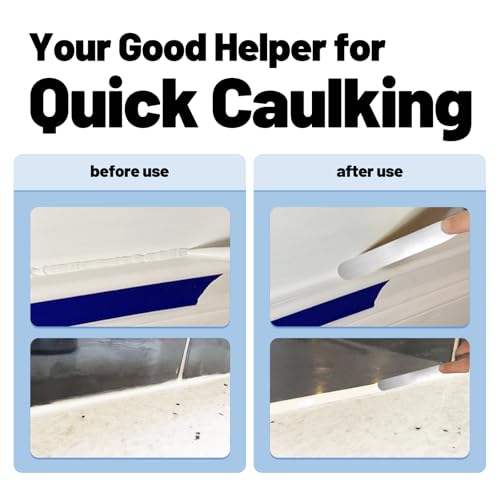 7-Piece Caulking Spatula Set - Professional Stainless Steel Caulk Finishing Tools, Streamline Spatulas for Bathroom Sink, Bathtub, Tile Sealant Application