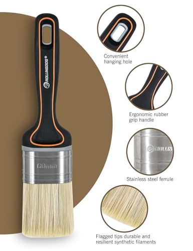 ROLLINGDOG 2.4 Inch Chalk Paint Brush - color: 60mm