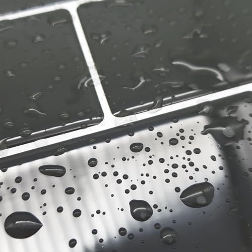 WALPLUS Premium 12 Sheets Peel and Stick Kitchen Backsplash Tile Stickers Self Adhesive Stick on Subway Tile 12" x 6" Bathroom Backsplash Water Heat Resistant 3D Wall Tiles Dark Gray Glossy - color: Dark Gray, size: 12" x 6"_12-SHEET
