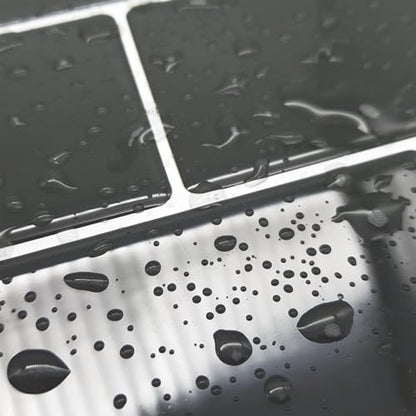 WALPLUS Premium 12 Sheets Peel and Stick Kitchen Backsplash Tile Stickers Self Adhesive Stick on Subway Tile 12" x 6" Bathroom Backsplash Water Heat Resistant 3D Wall Tiles Dark Gray Glossy - color: Dark Gray, size: 12" x 6"_12-SHEET