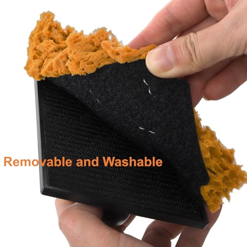 DEAYOU Large Paint Sponge, Textured Paint Sponge Roller, Decorators Brush Tool for Art Coatings, Texture Repair, Ceiling, Wall Decorating, 5.9"L x 3.9"W