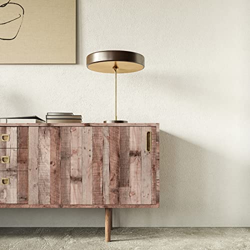 Yun-aeon Natural Wood-Cinnamon Contact Paper Peel and Stick Wallpaper - color: Natural Wood-cinnamon, size: 17.3" x 236"