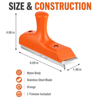 Edge Banding Trimmer, 3-in-1 R1.5/R2 Chamfer Cutter, Steel Blade