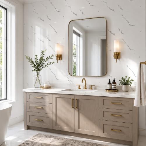 Carrara White Marble Peel and Stick Wallpaper, 23.6 x 394 in - color: Carrara White Marble, size: 23.6" x 394"