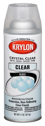 Krylon K05130100 Decorator Crystal Clear Gloss Finish Spray Paint (Pack of 6)