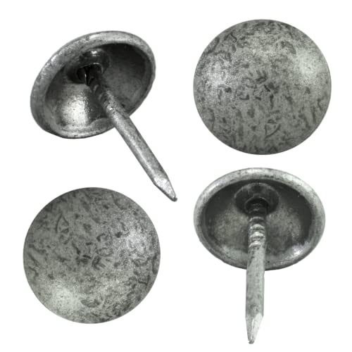 ® 100 Pcs/Box Upholstery Nails,Tacks 7/16in Head Dia [Antique Pewter Finish] DX0511APW