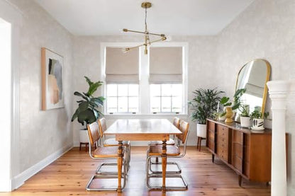 Dimoon Peel and Stick Wallpaper Beige Geometric Contact Paper for Bathroom Kitchen Striped Botanical Stick on Wall Paper Leaf Boho Removable Wallpaper Renter Friendly Vinyl Waterproof 17.3''x197'' - color: Beige and White, size: 17.3" x 197"