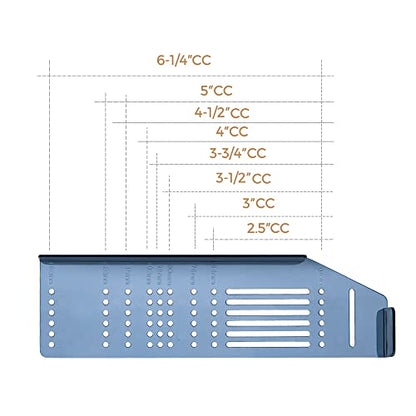 Ravinte Cabinet Door Drawer Hardware Installation Template Kit,Big,1 Pack - size: Multiple Align Sizes