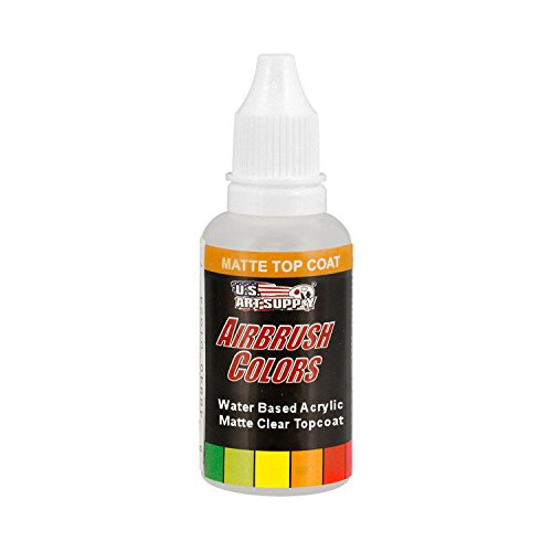 US Art Supply Clear Matte Acrylic Airbrush Paint (1 oz)