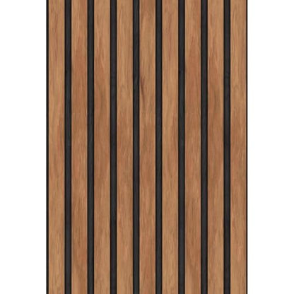 Main Street Peel and Stick Wallpaper Sheets, Wood Slat Design 12-Pack - style: Wood Slat Panel Design