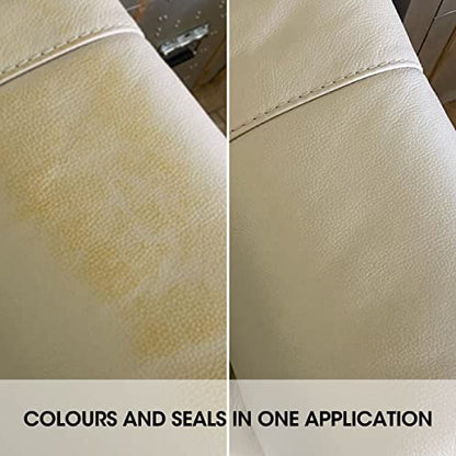 Furniture Clinic Leather Repair Paint, Color and Finish, Beige - color: Beige, size: 500ml / 17oz
