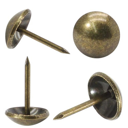 Bronze Antique Upholstery Brass Tacks, 200Pcs - color: Bronze