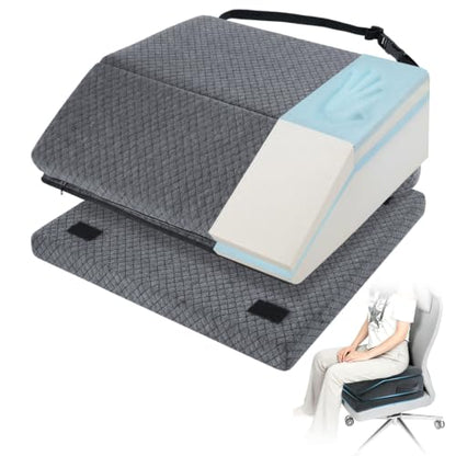 7.5" Hip Replacement Recovery Cushion 3-Layer Adjustable Height Seat Pillow