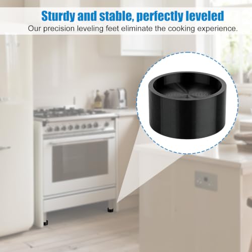 NQEUEPN 4 Range Leveling Feet Risers, 3/4" Lift for Leg Up to 1-5/8" Dia - style: 4pcs