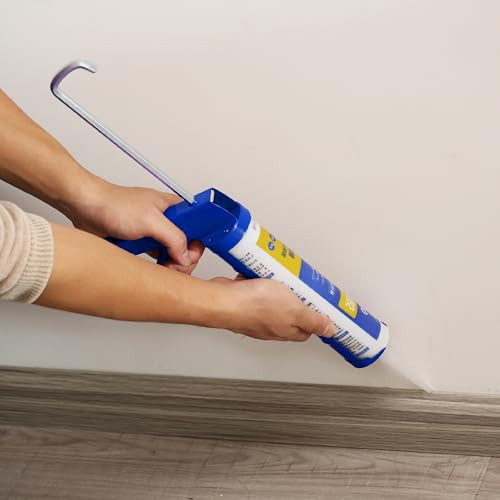 Bates- Caulking Silicone Gun, 10:1 Thrust Ratio, Hand Caulking Guns, No Drip - color: Deep Navy Blue, size: 1 Pack