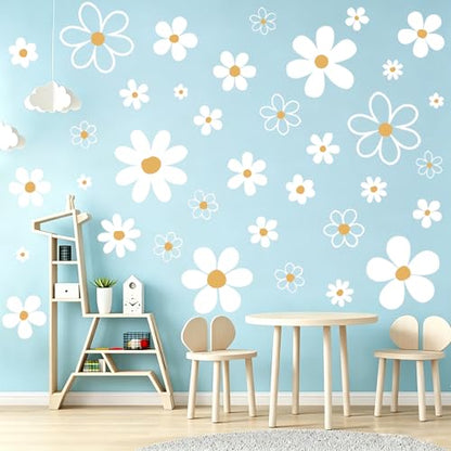 Large Daisy Wall Decals, 12 Sheets 36 Pcs - color: Large Daisy