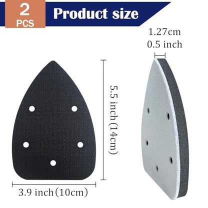 2 PCS Mouse Detail Sanding Interface Pads 5 Holes