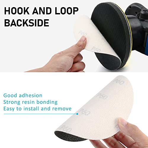LotFancy 6 Inch Sanding Disc Set, 60PCS, 60 to 7000 Grit, Silicon Carbide - style: 60PCS Discs with 2 Accessories