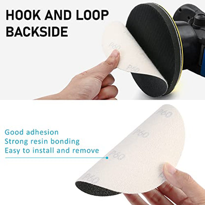 LotFancy 6 Inch Sanding Disc, 60PCS, 60 to 7000 Grit, Silicon Carbide - style: 60PCS Discs
