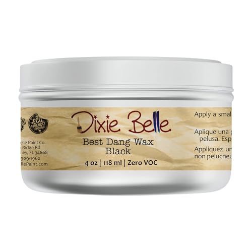 Dixie Belle Paint Company - Best Dang Furniture Wax - Black (4oz) - color: Black, size: 4 Ounce (Pack of 1)