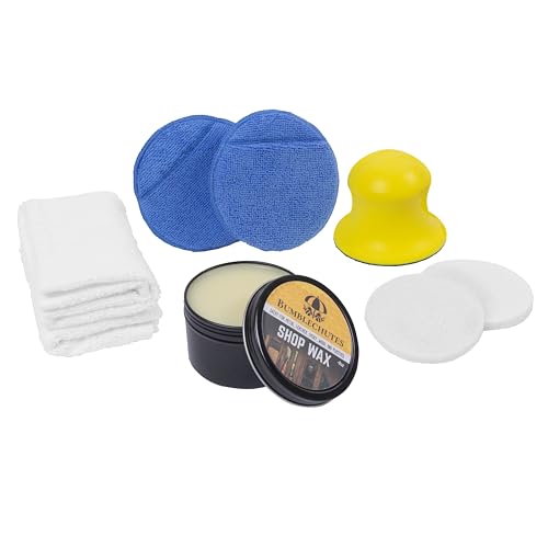 All-Purpose Shop Wax Starter Kit - All Natural Metal and Wood Wax Finish - size: 8 Ounce Starter Kit