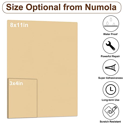Numola Leather Repair Patch, 8×11 Inch Self-Adhesive Sandy Yellow - color: Sandy Yellow, size: 8×11inch