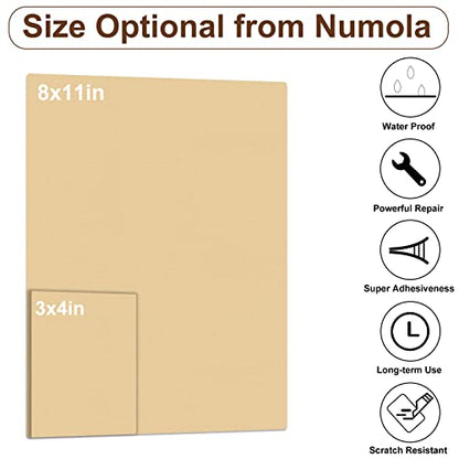 Numola Leather Repair Patch, 8×11 Inch Self-Adhesive Sandy Yellow - color: Sandy Yellow, size: 8×11inch