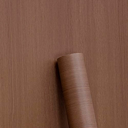 HaiminWallpaper 24" x 393" Wood Contact Paper Peel and Stick Vinyl Roll - color: Brown (03)