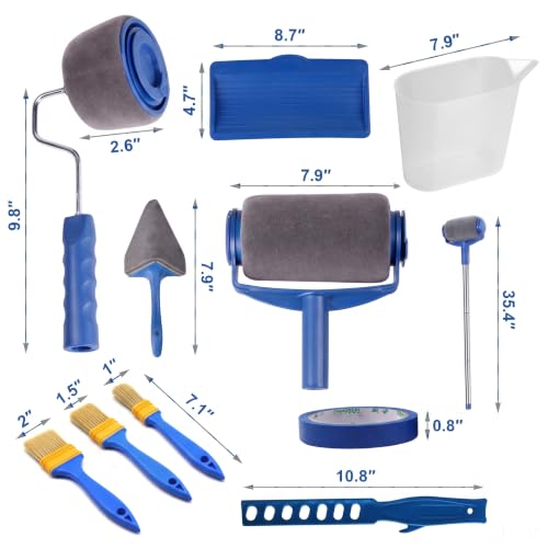 Refillable Paint Roller Kit for Walls and Ceilings