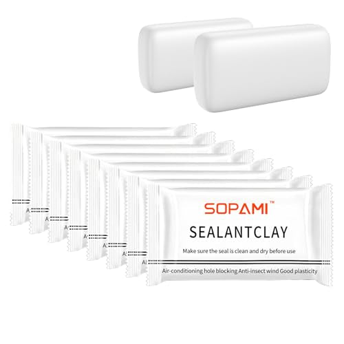 SOPAMI Sealant Clay-Waterproof Sealant Putty for Quick Mending Mud&Duct 20P - size: 20 Pcs