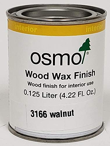 Osmo Wood Wax Finish Transparent, 3166 Walnut - .125 Liter - color: Walnut, size: .125 Liter