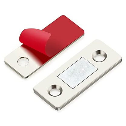 Ultra Thin Cabinet Magnetic Door Catch Stainless Steel,Satin Nickel,12 Pack - color: ‎Satin Nickel