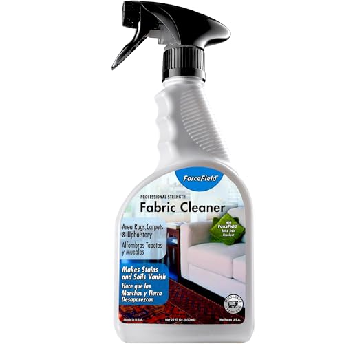ForceField® Fabric Cleaner Professional Strength, Deeply Penetrates Water Safe Fabric & Fibers of Upholstery, Clothing, Rugs & Carpeting - 22oz - size: 22 Fl Oz (Pack of 1)