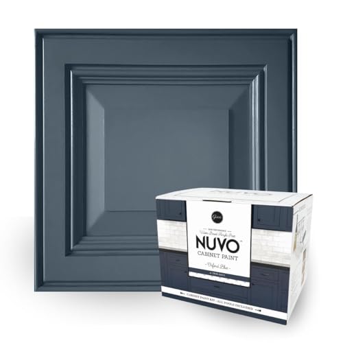 Nuvo Oxford Blue Cabinet Makeover Kit - Easy DIY 7-Piece Set, Regal Navy, Long-Lasting Finish - color: Oxford Blue, style: Full Sized Kit