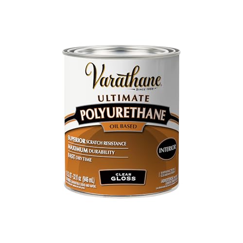 Varathane Gloss Interior Polyurethane - size: Quart (Pack of 1), style: Gloss
