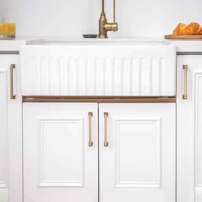 homdiy 10 Pack 5 Inch Champagne Bronze Cabinet Pulls, Solid Zinc Alloy - color: Champagne Bronze, size: 5-1/16" Hole Center