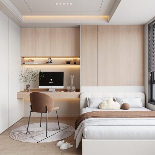 Boobest 48"x196" Extra Wide Wood Wallpaper Peel and Stick Wood Winyl Wrap - color: Brown, size: 48" x 196.8"