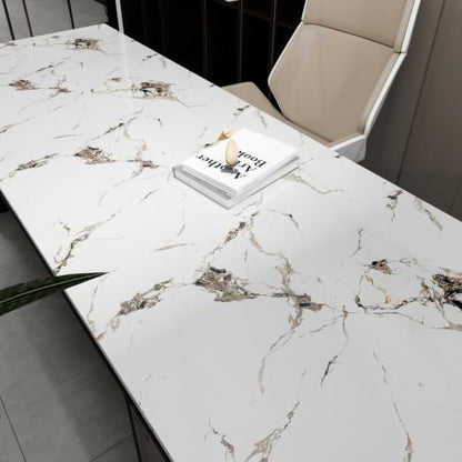 White Marble Contact Paper for Countertops 15.7"x118" - color: White, size: 15.7" x 118"