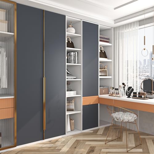 Livelynine 15.8x197 Matte Dark Grey Wallpaper Peel and Stick for Bedroom Kitchen Cabinet Contact Paper Waterproof Self Adhesive Waterproof Vinyl Wrap for Cabinets Desk Covering Counter Top Covers - size: 15.8" x 197"