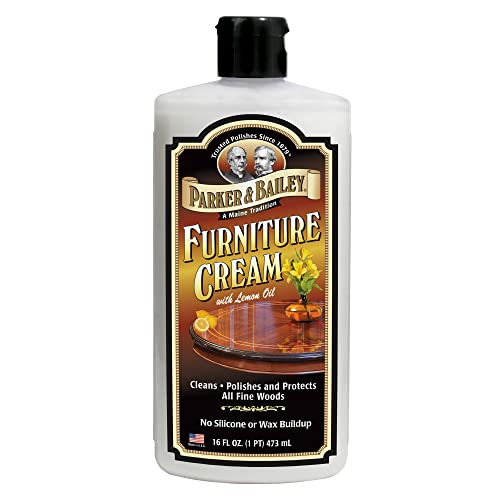 Parker & Bailey Furniture Cream, Floor & Furniture Cleaner, Quick Shine Restorer for Cabinets, Tables & Surfaces, 16 oz. - size: 16 Ounce (Pack of 1)