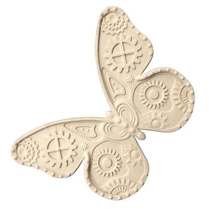 Woodubend WUB2000 Pack of 2 Butterflies 23x17.5cm Wood Appliques - Heat Bendable & Flexible Onlays - DIY Craft, Furniture & Home Decor - Easy to Apply & Paint - Versatile + Reusable - size: WUB2000