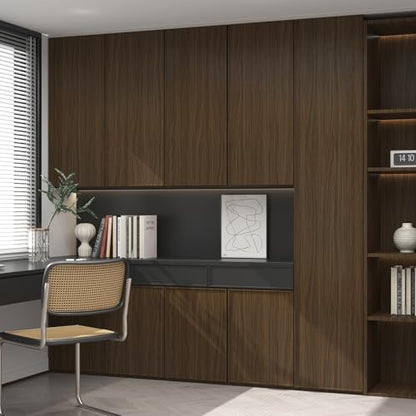 Walnut Wood Grain Contact Paper, Brown, 30.3x157 Inch - color: Brown, size: 30.3" x 157"