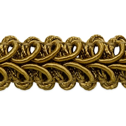 Gimp/Woven Braid Trim by The Yard (Khaki) - color: Khaki