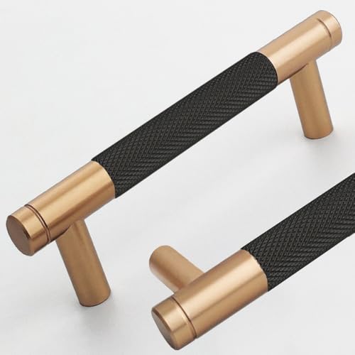 12 Pack 3 3/4 Inch 96 mm Bronze and Black Barrel Cabinet Pulls Cupboard Aluminum Handles Drawer Pull Cabinet Handles - color: Bronze and Black, size: 3 3/4 Inch