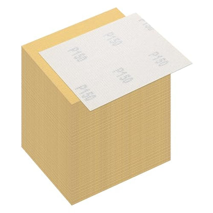 100 Pcs 150 Grit Sandpaper 4.5x5.5 Inch Sand Paper Alumina Abrasive - size: 4.5 x 5.5 Inch(150 Grit)