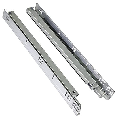 Pair of DTC 21" (533.5mm) Undermount Drawer Slides for 5/8”(16mm) Thick Drawer Boxes, Silent Undermount Drawer Glides, Full Extension, Soft-Close - size: 21 Inch