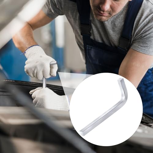 5pcs L Shaped Square Head Wrench Set, 3/4/5/6/7 mm - color: Steel Color,5pcs