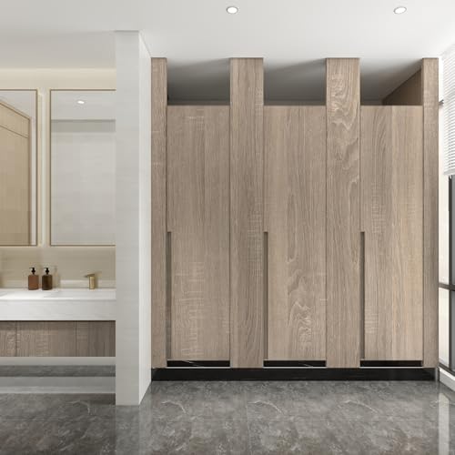 Boobest Large Size Wood Contact Paper 48"x354" Light Oak Wood Wallpaper - color: Gray, size: 48" x 354.3"