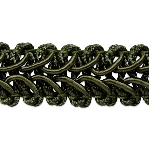 Gimp/Woven Braid Trim by The Yard (Hunter) - color: Hunter